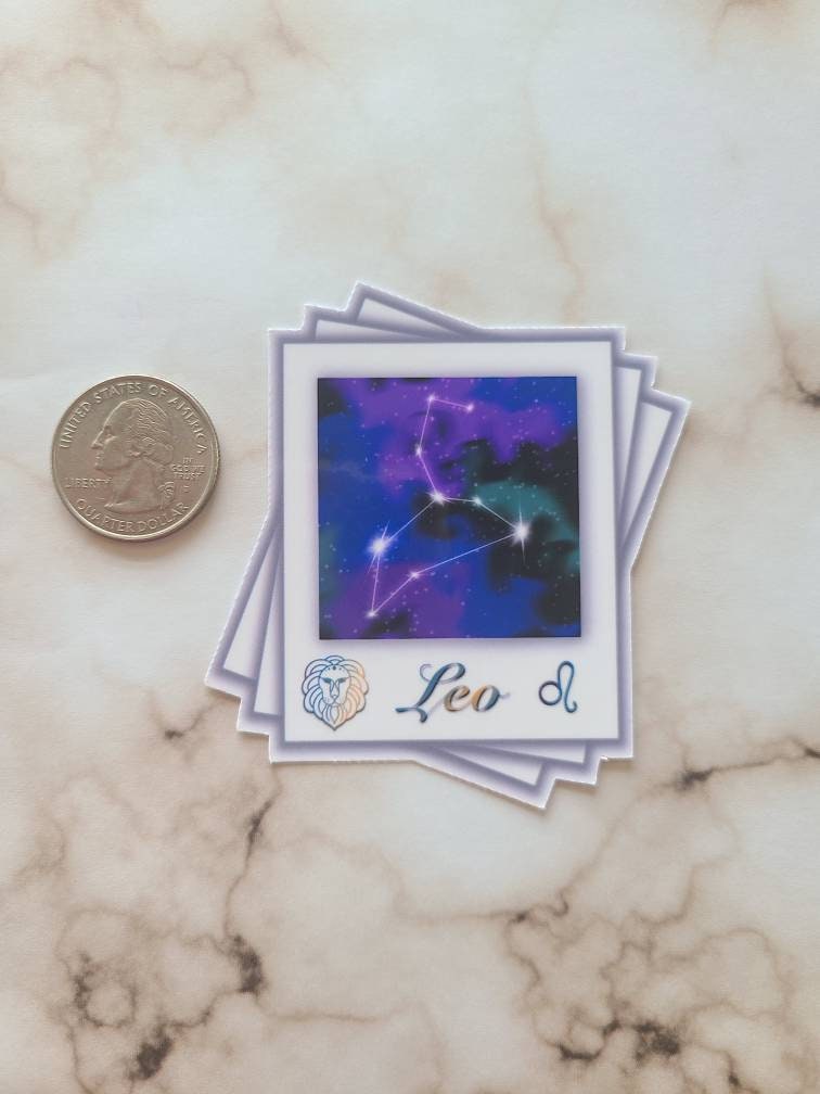 Leo Zodiac Constellation - Vinyl Sticker