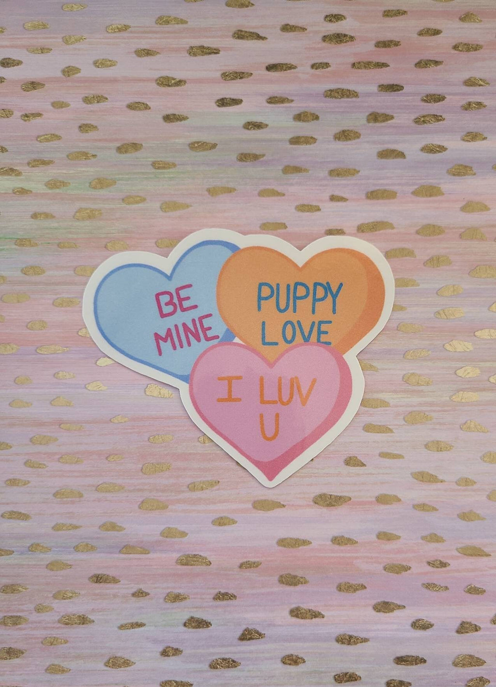 Valentine's Day Stickers - Set of 6 vinyl stickers