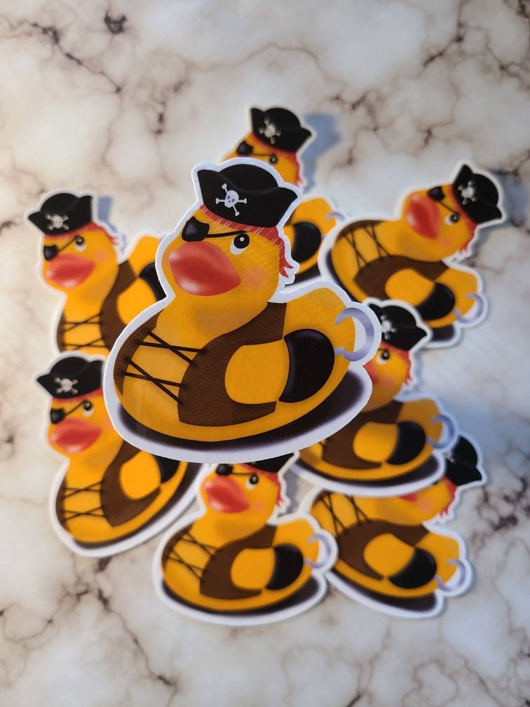 Pirate Rubber Duck - Vinyl Sticker