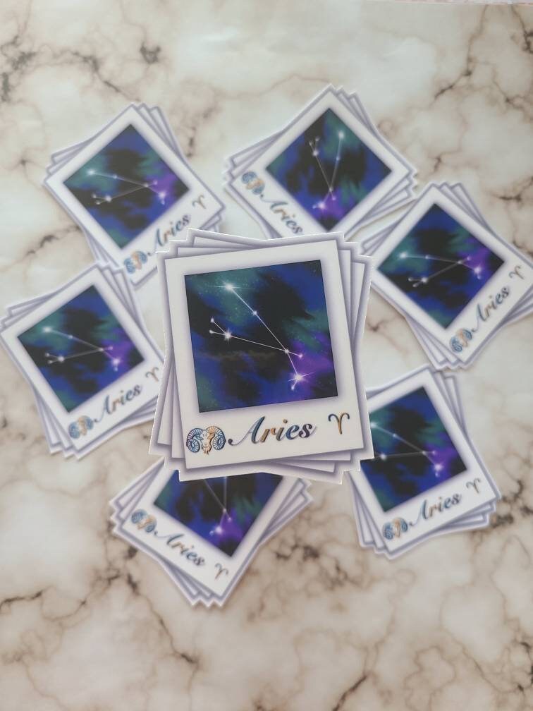 Aries Zodiac Constellation - Vinyl Sticker