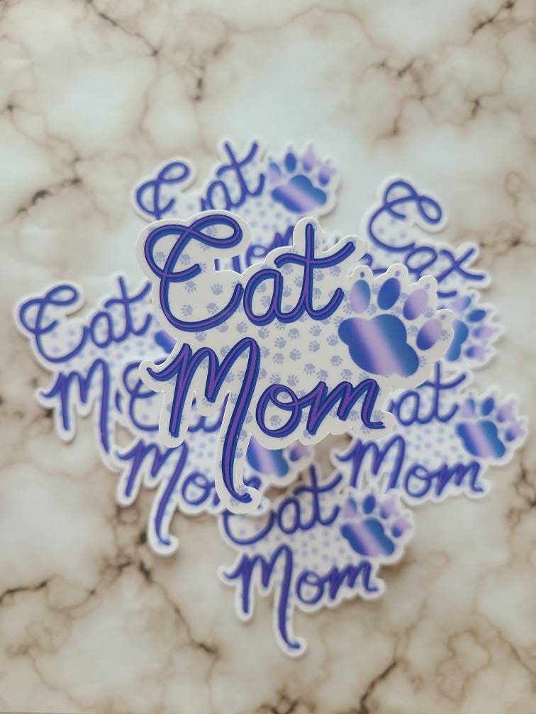 Cat Mom - Vinyl Sticker