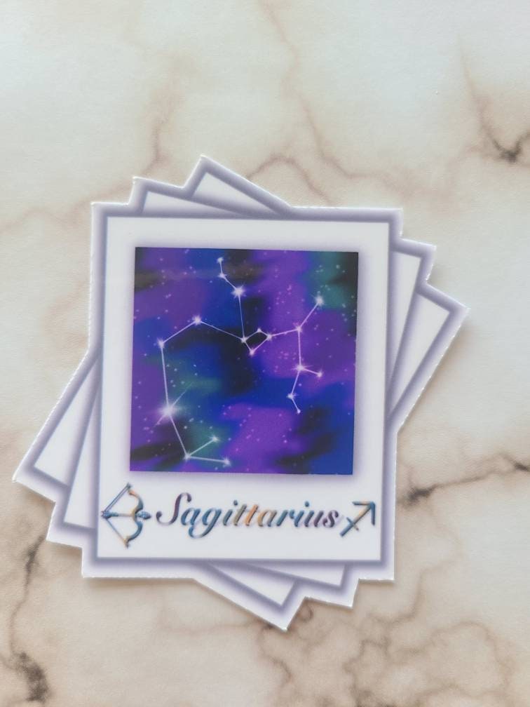 Sagittarius Zodiac Constellation - Vinyl Sticker
