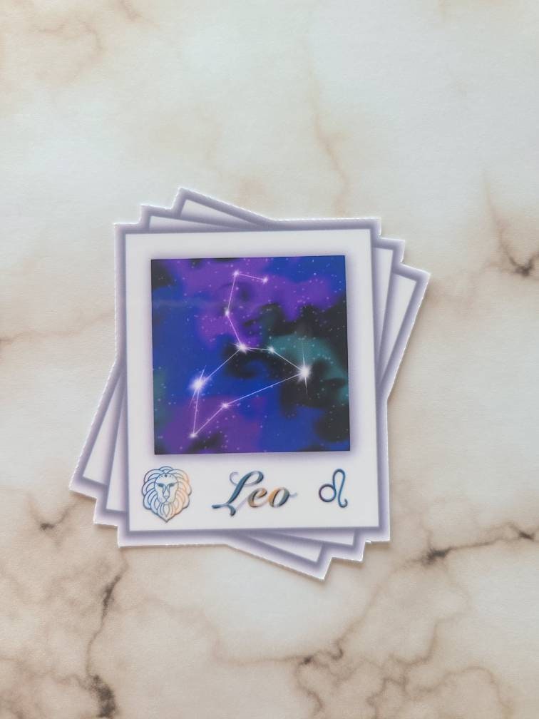 Leo Zodiac Constellation - Vinyl Sticker