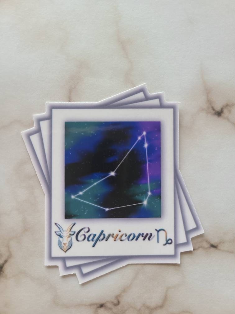 Capricorn Zodiac Constellation - Vinyl Sticker