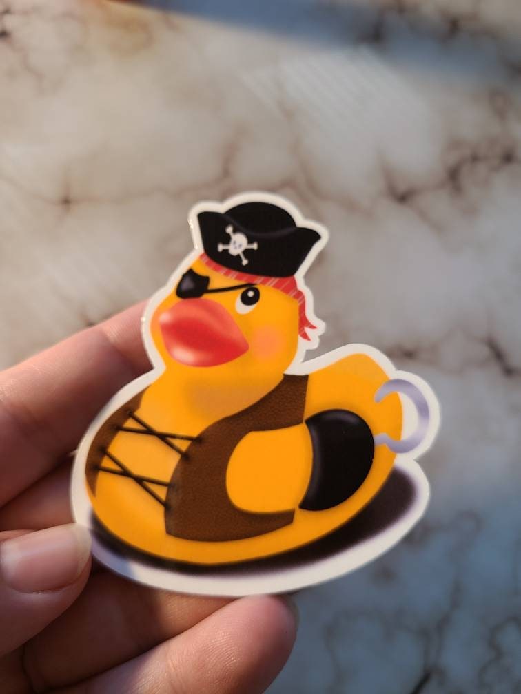 Pirate Rubber Duck - Vinyl Sticker