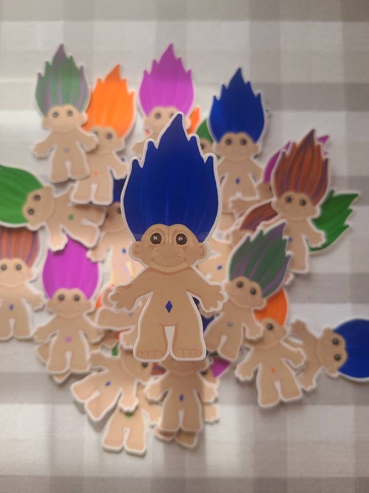 Retro Troll Doll- Vinyl Sticker Set