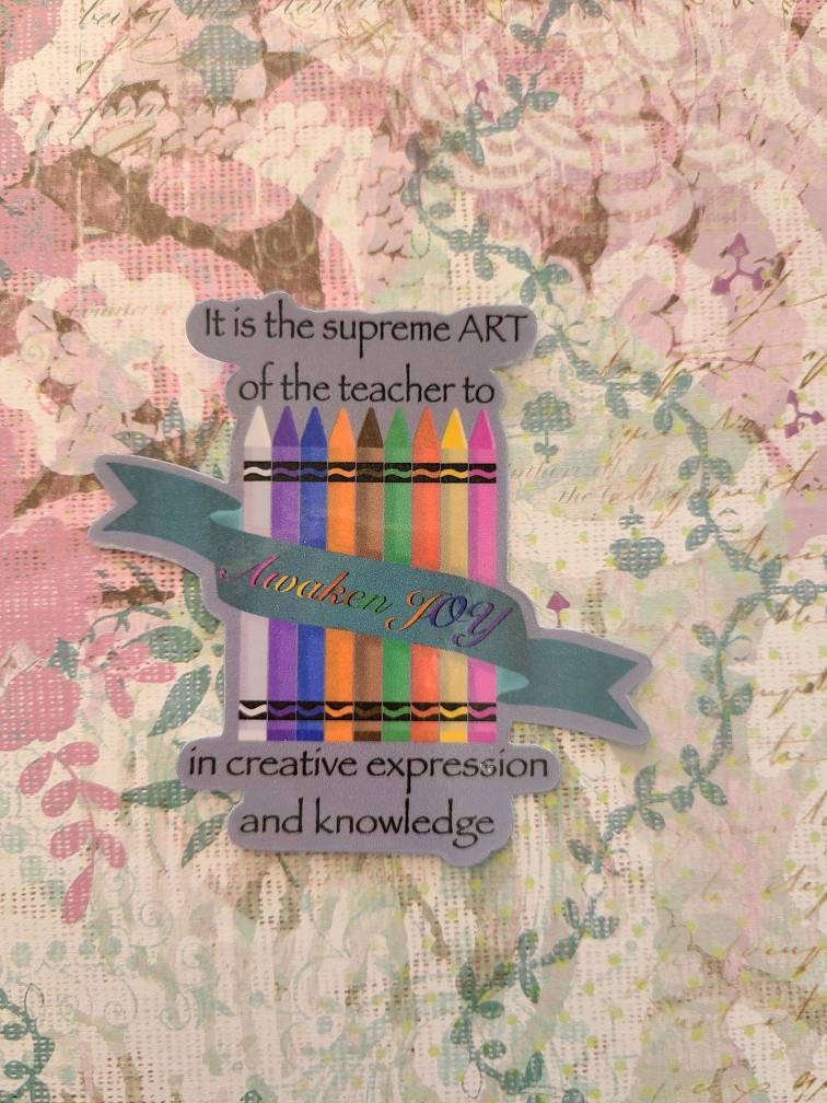 Inspirational Teachers Awaken Joy - Vinyl Sticker