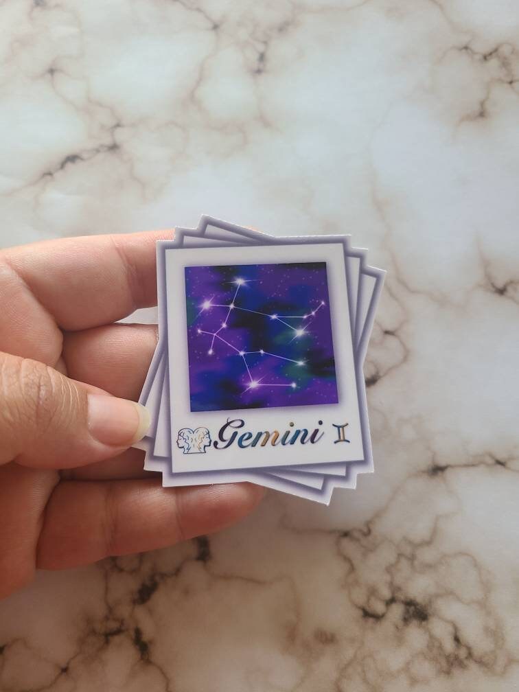 Gemini Zodiac Constellation - Vinyl Sticker