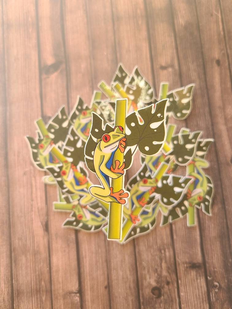 Colorful Tree Frog - Vinyl Sticker
