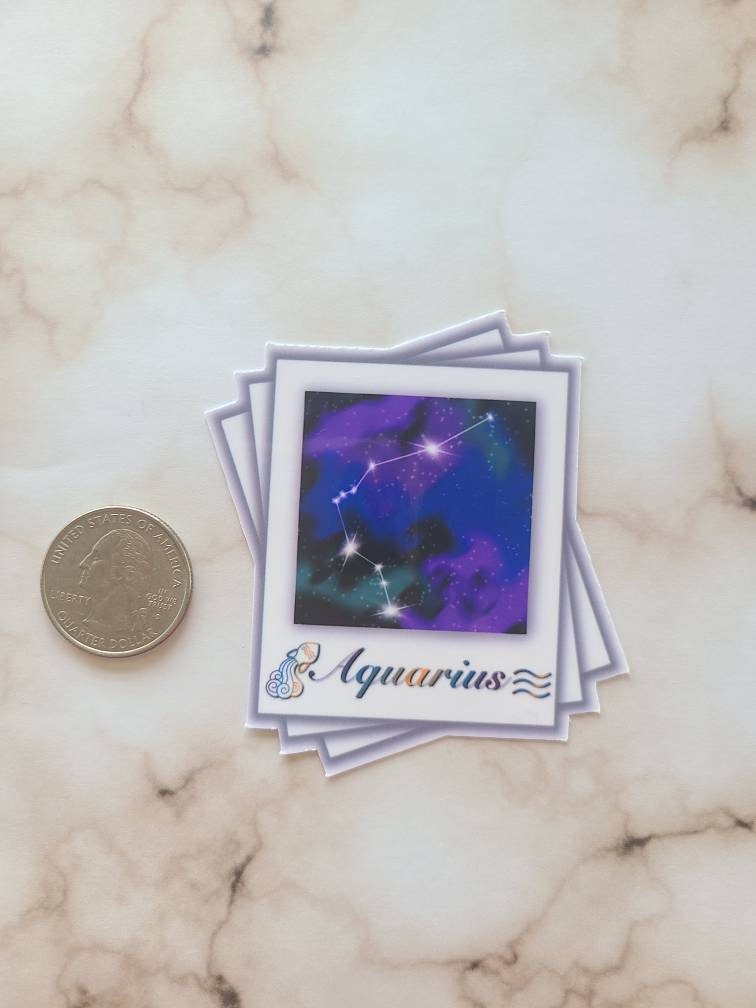 Aquarius Zodiac Constellation - Vinyl Sticker