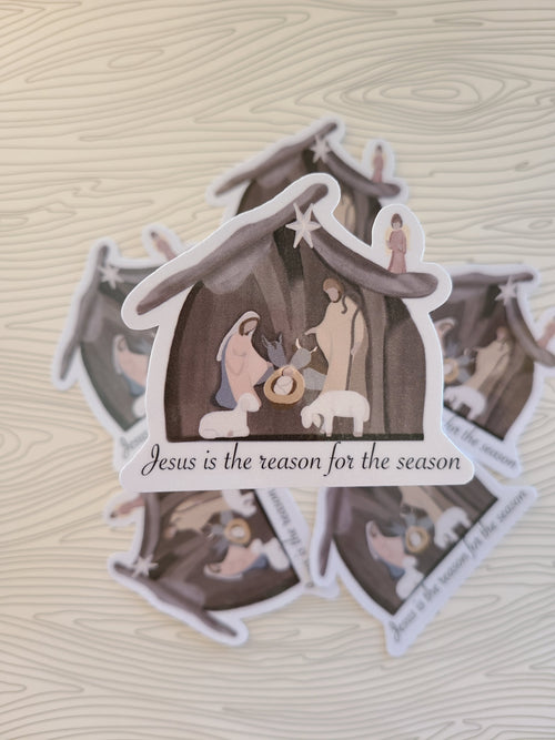 Christmas Nativity - Vinyl Sticker