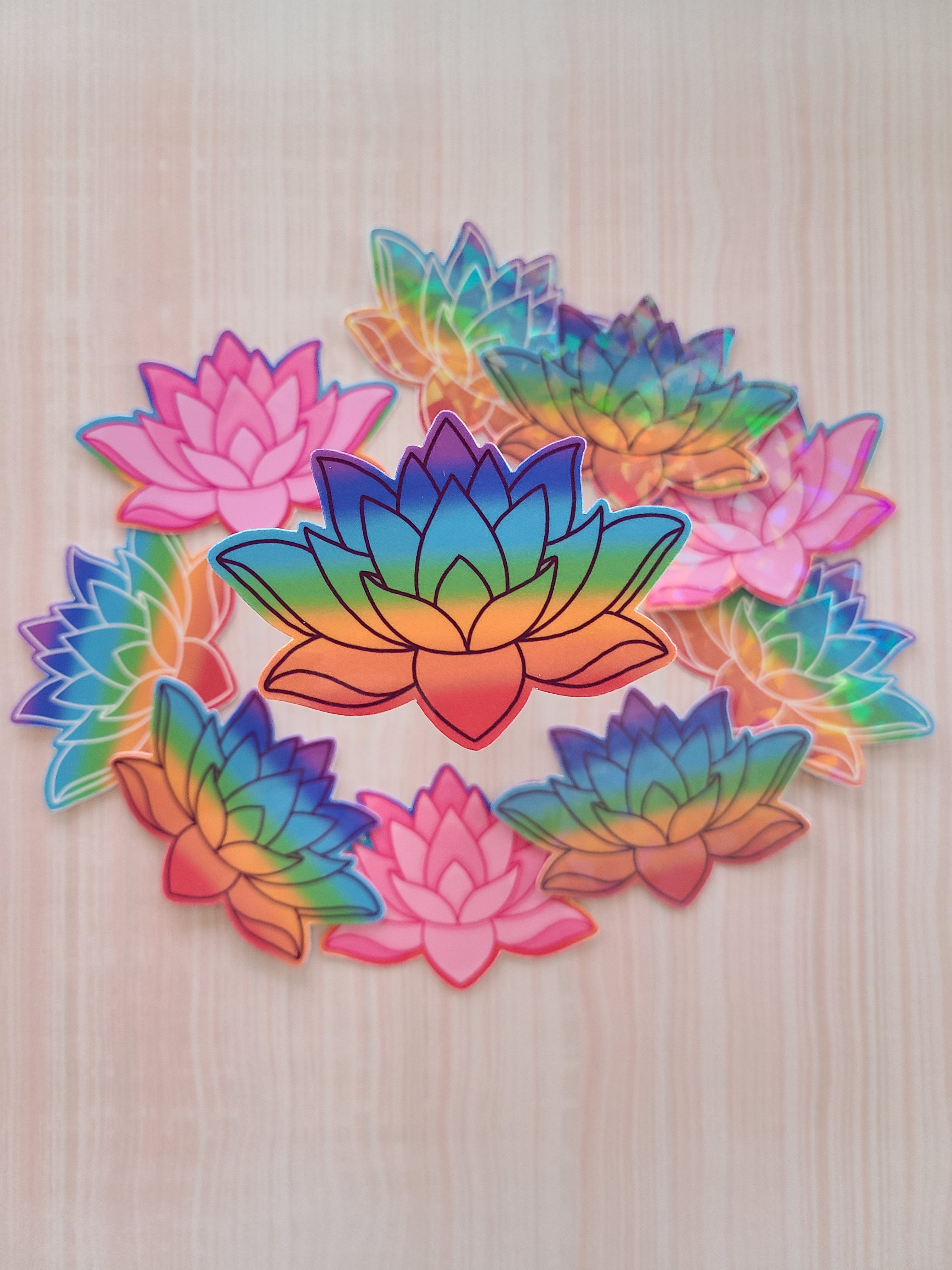 Lotus Flower Chakra-  Vinyl Sticker