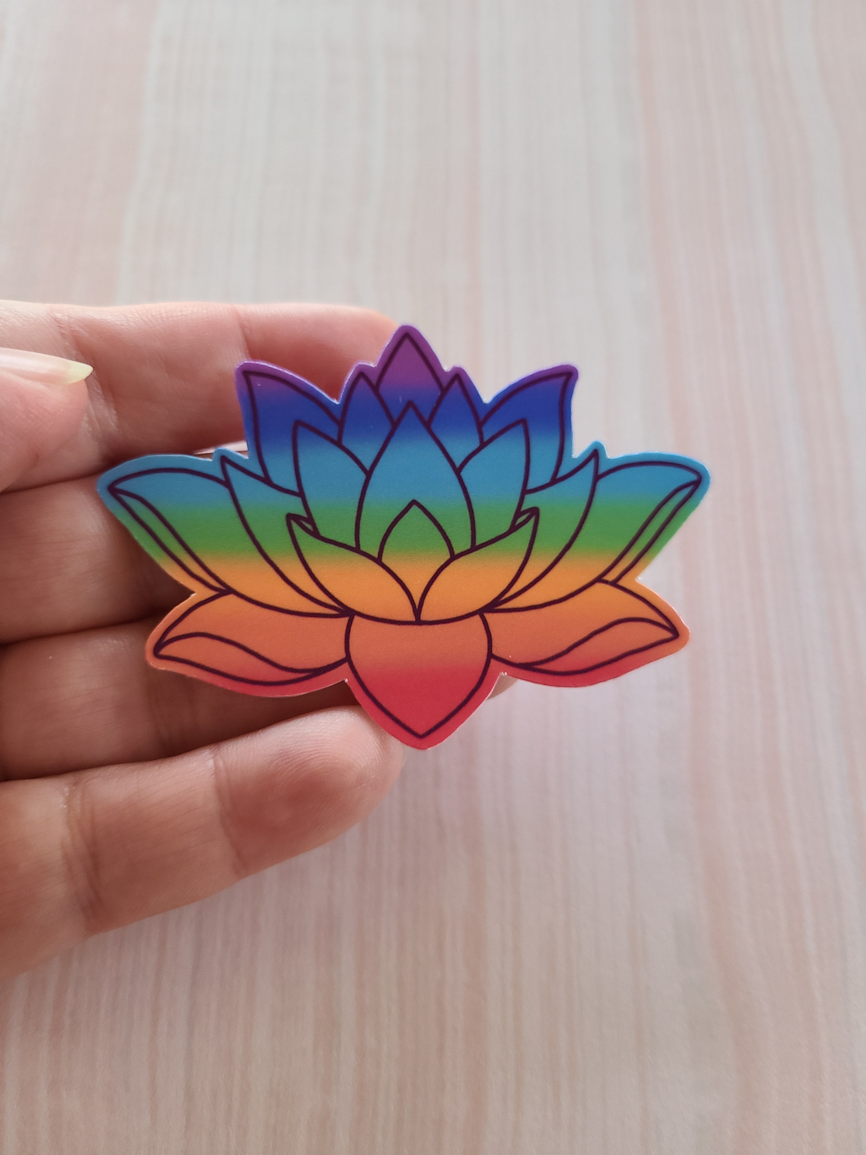 Lotus Flower Chakra-  Vinyl Sticker