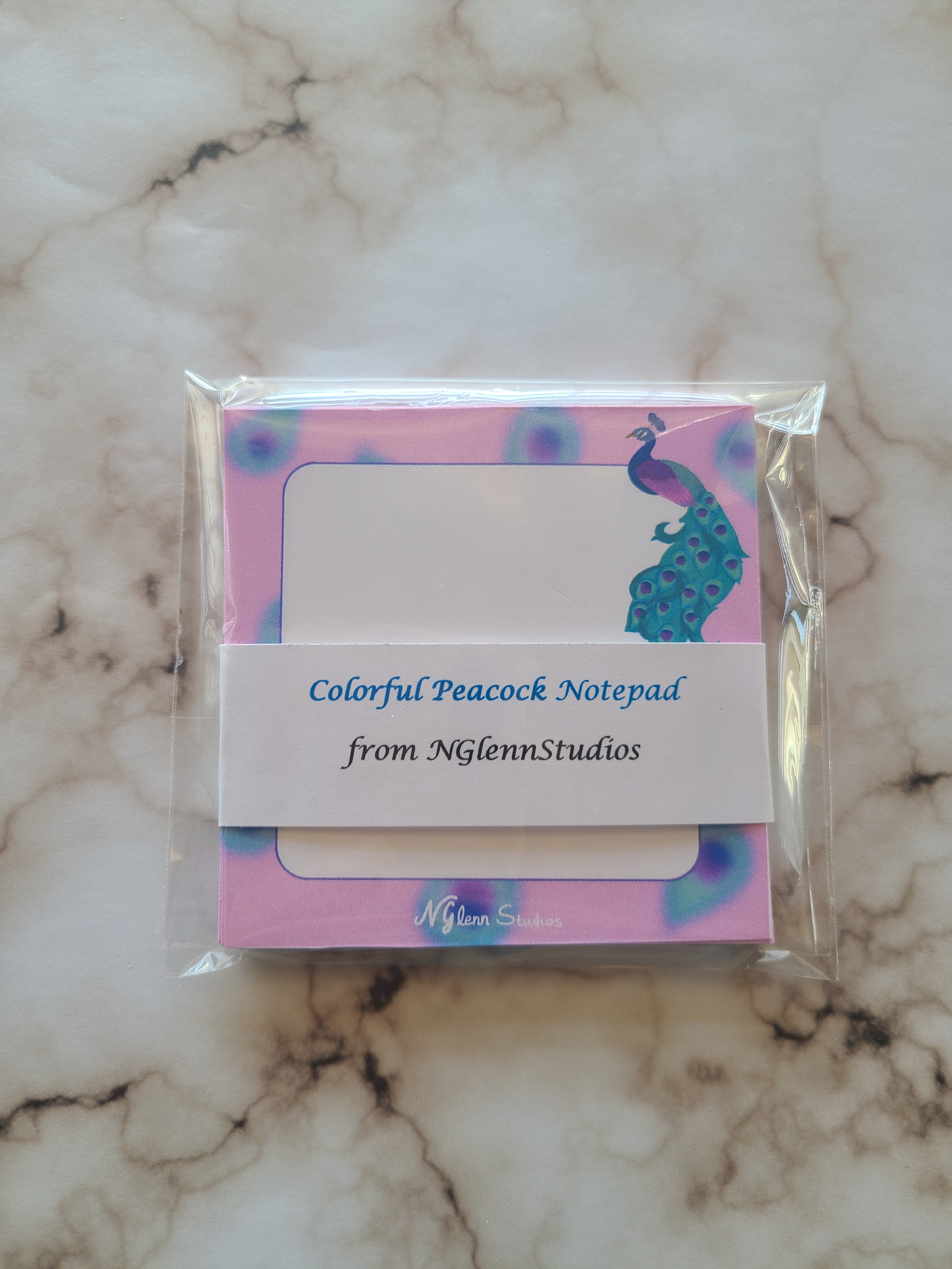 Colorful Peacock Memo Pad