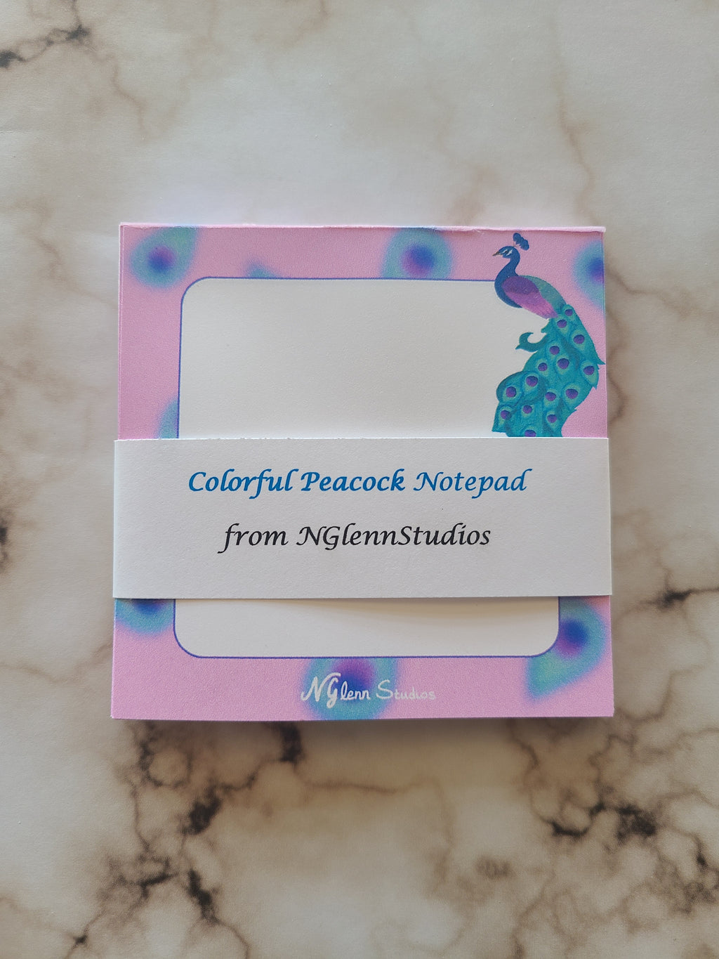 Colorful Peacock Memo Pad