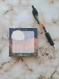 Full Moon Night Sky Memo Pad