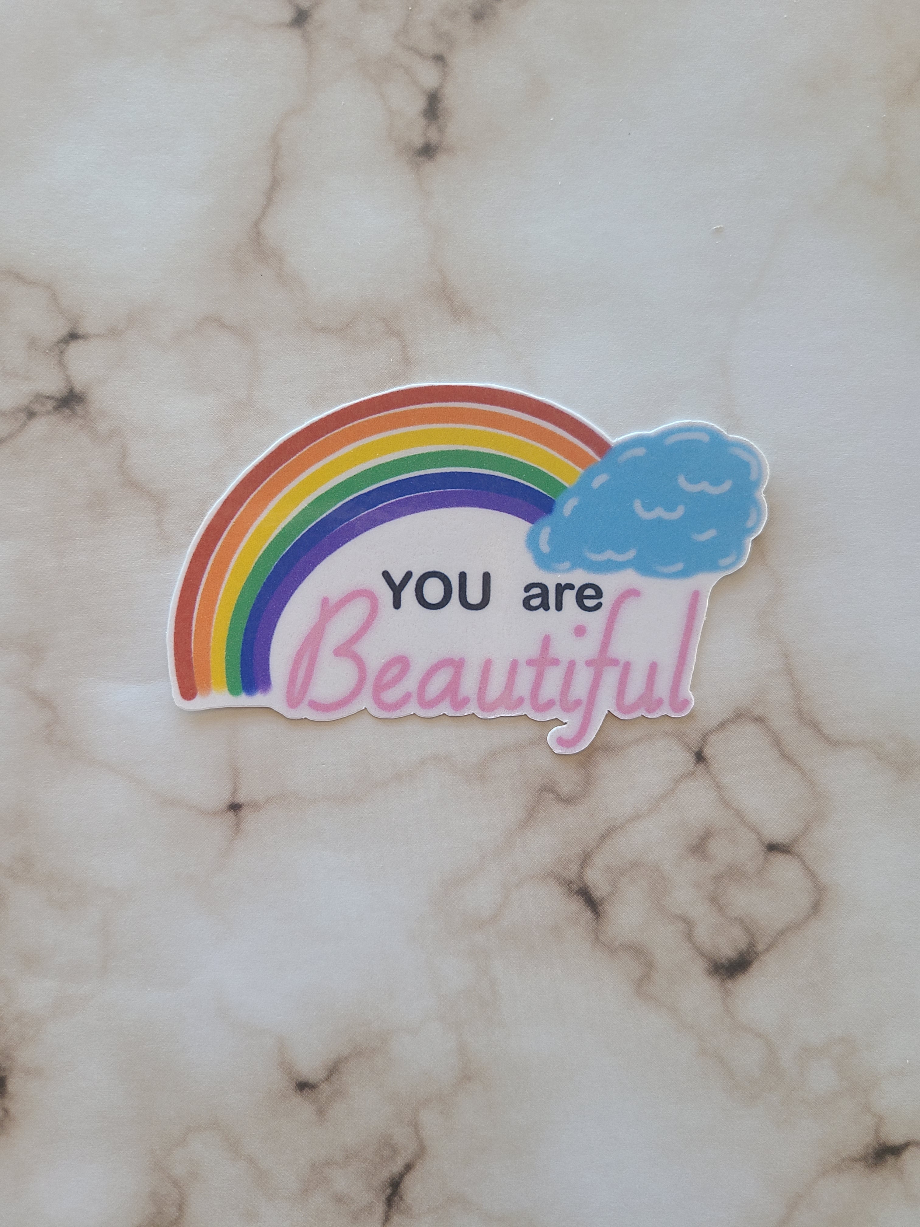 You Are Beautiful - Inspirational Vinyl Sticker