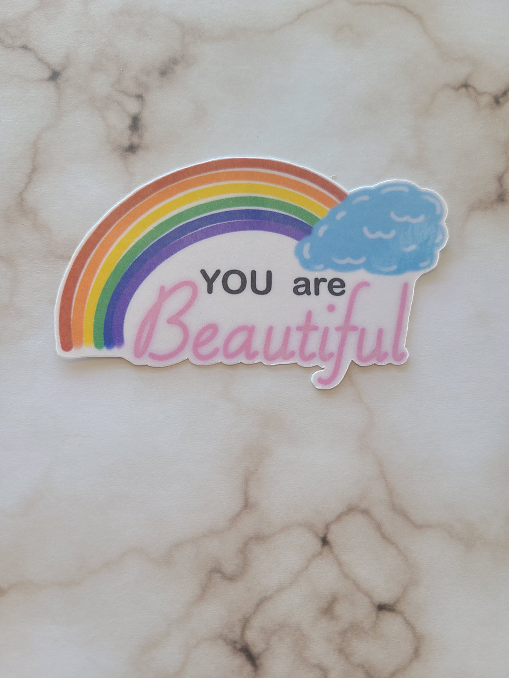 You Are Beautiful - Inspirational Vinyl Sticker
