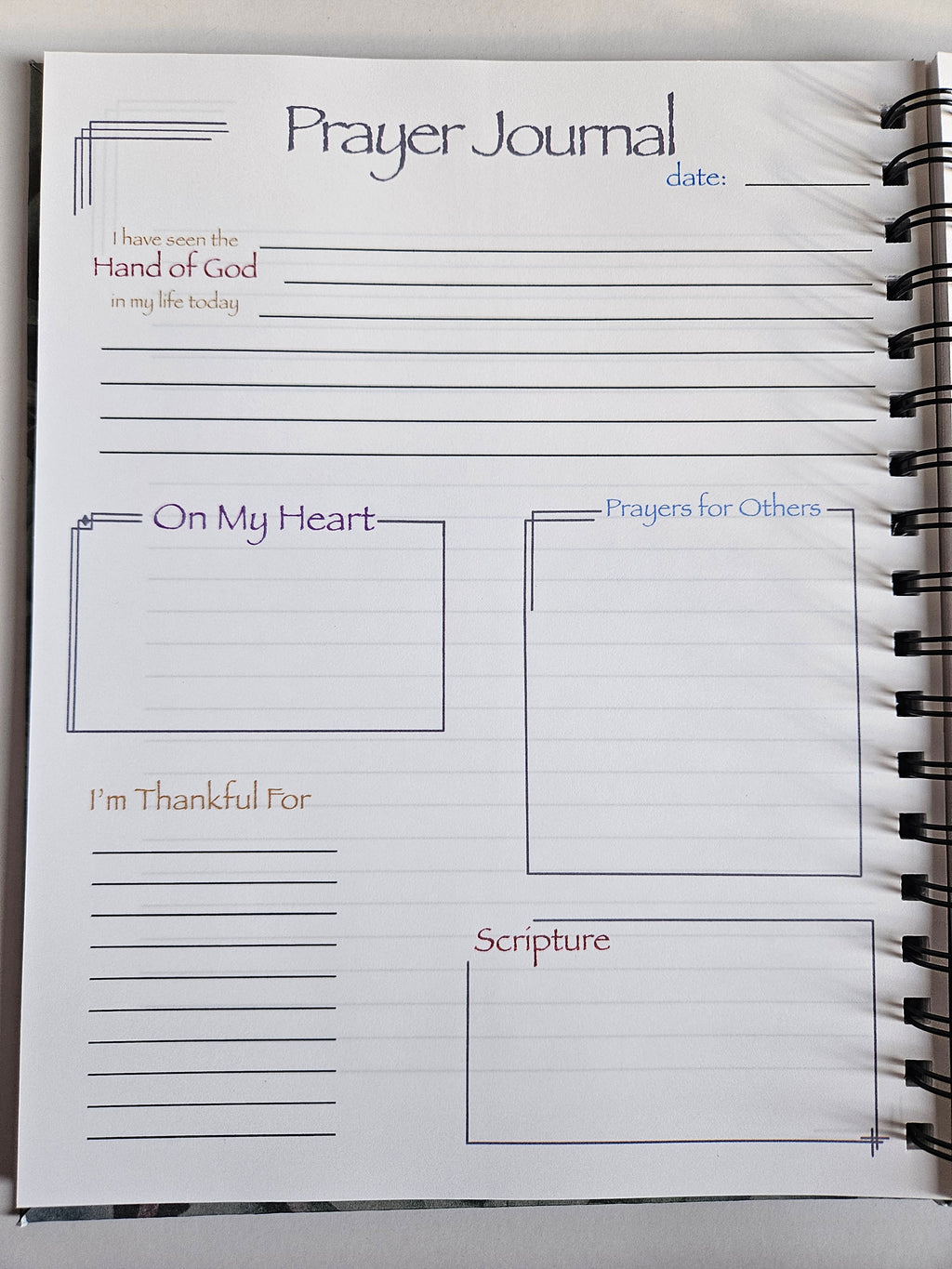 Prayer Journal, Geometric Line Layout (Multiple Cover Options)