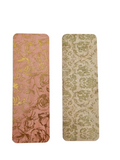 Handmade Laminated Bookmark- Vintage Gold Foil Rose
