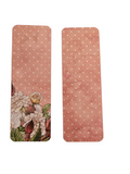 Handmade Laminated Bookmark- Polka Dots and Vintage Flowers