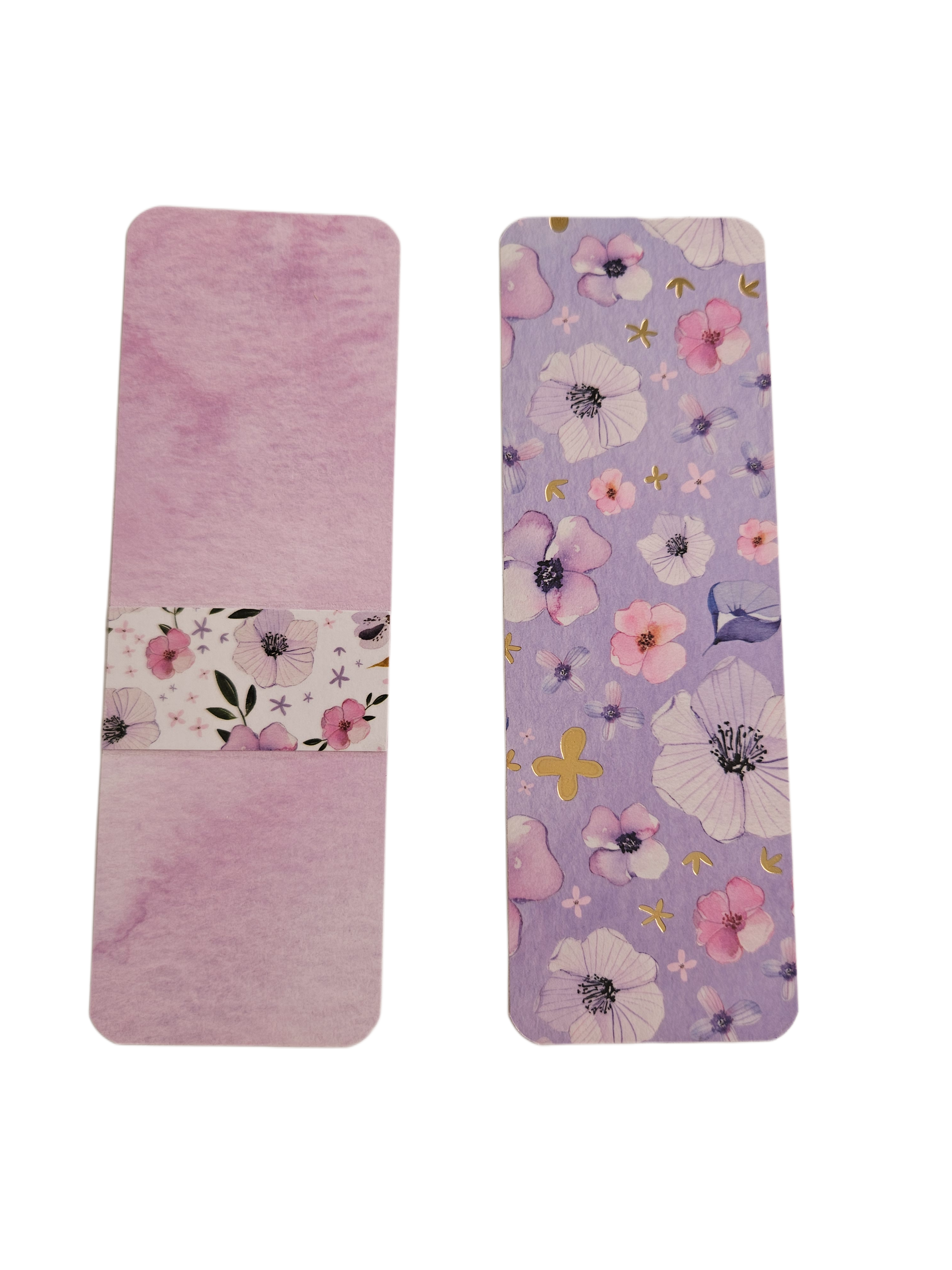 Handmade Laminated Bookmark- Watercolor Wildflowers