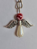 Guardian Angel Keychain – Handcrafted Protection Charm