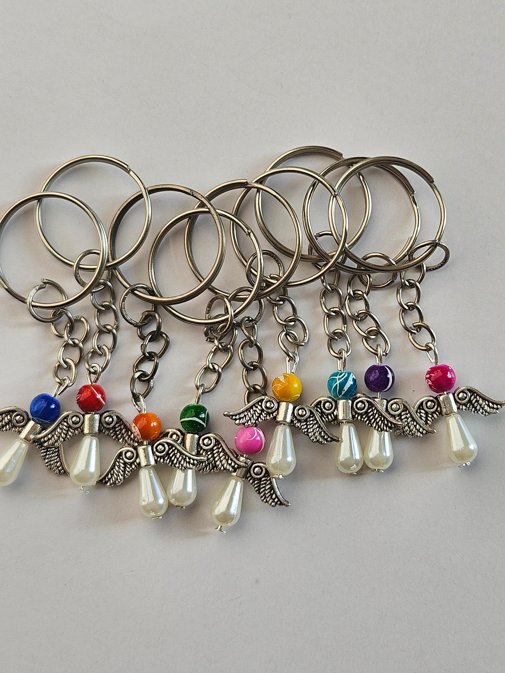 Guardian Angel Keychain – Handcrafted Protection Charm