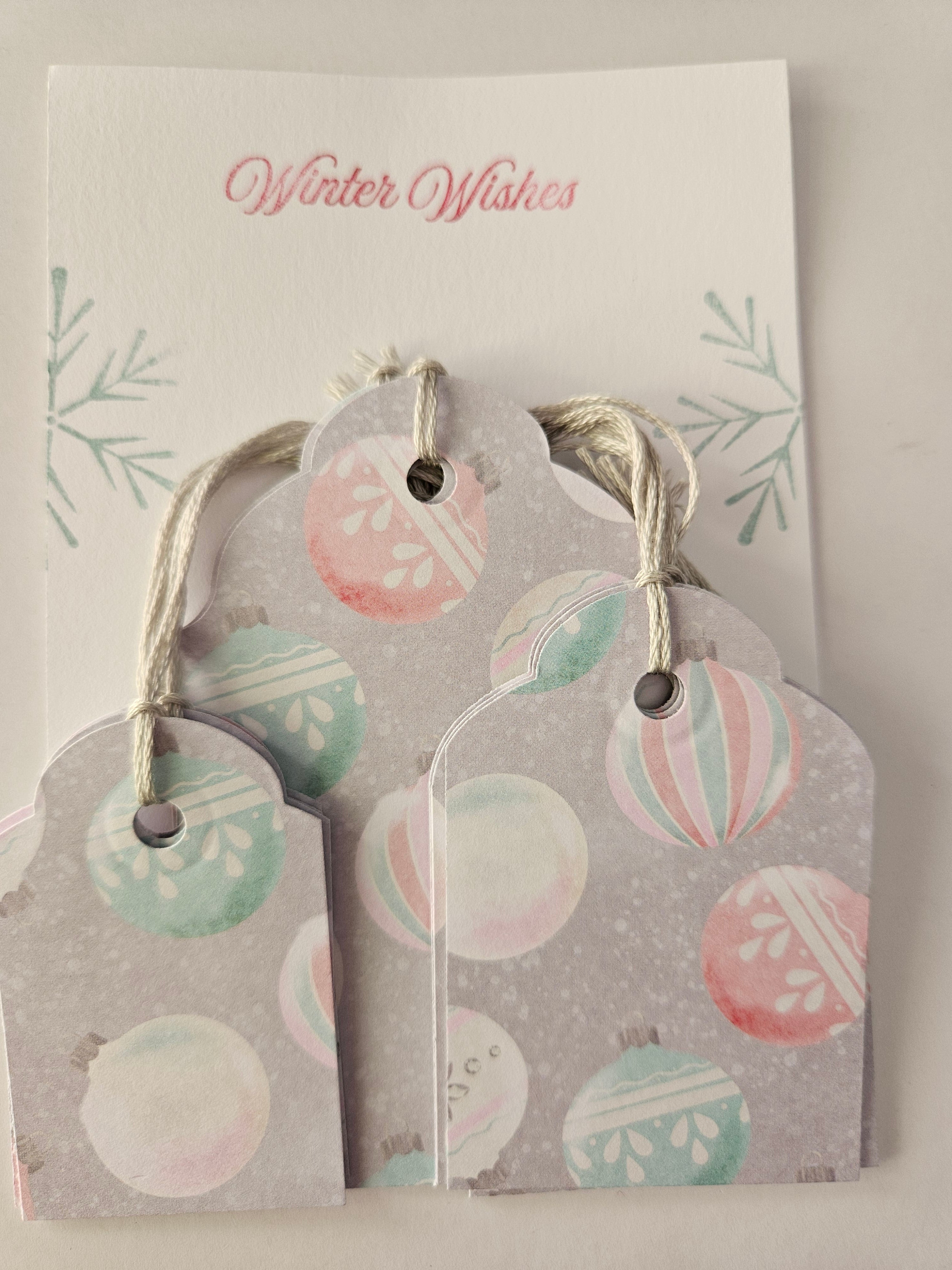 Christmas Gift Tags – Set of 12 Handmade Holiday Tags - Ornaments and Angels