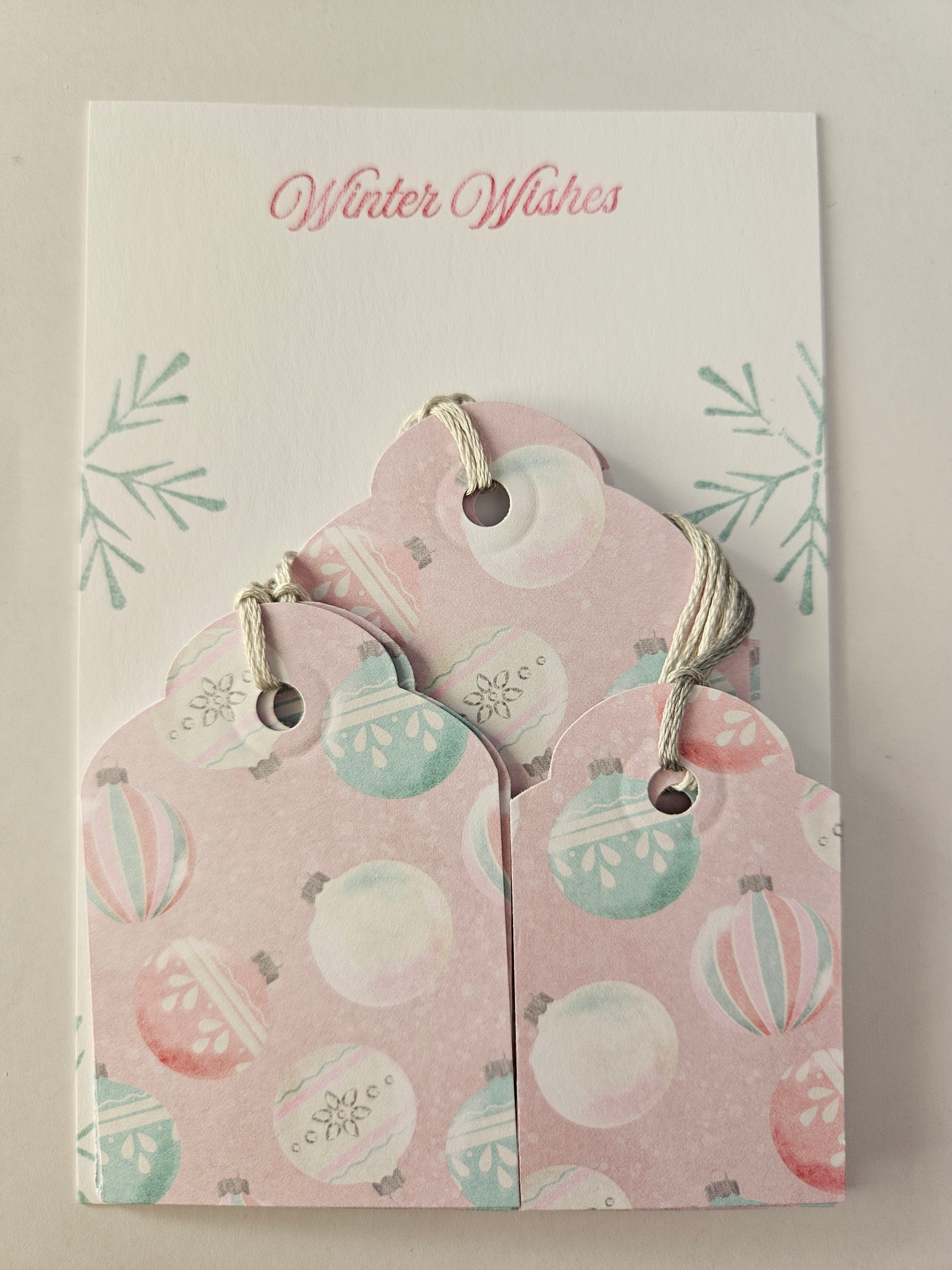 Christmas Gift Tags – Set of 12 Handmade Holiday Tags - Ornaments and Angels