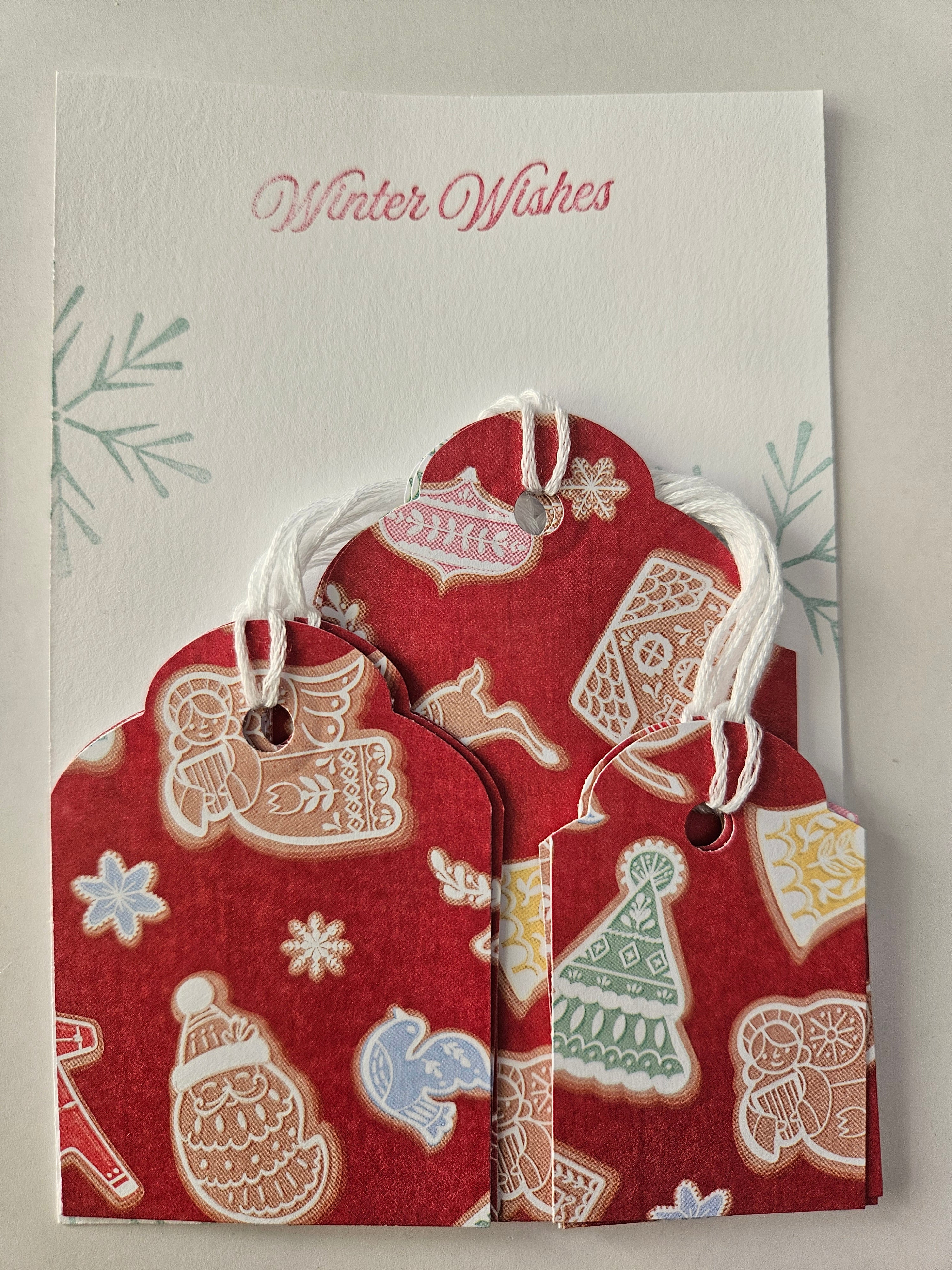 Christmas Gift Tags – Set of 12 Handmade Holiday Tags - Sweets, Trees, and Patterns
