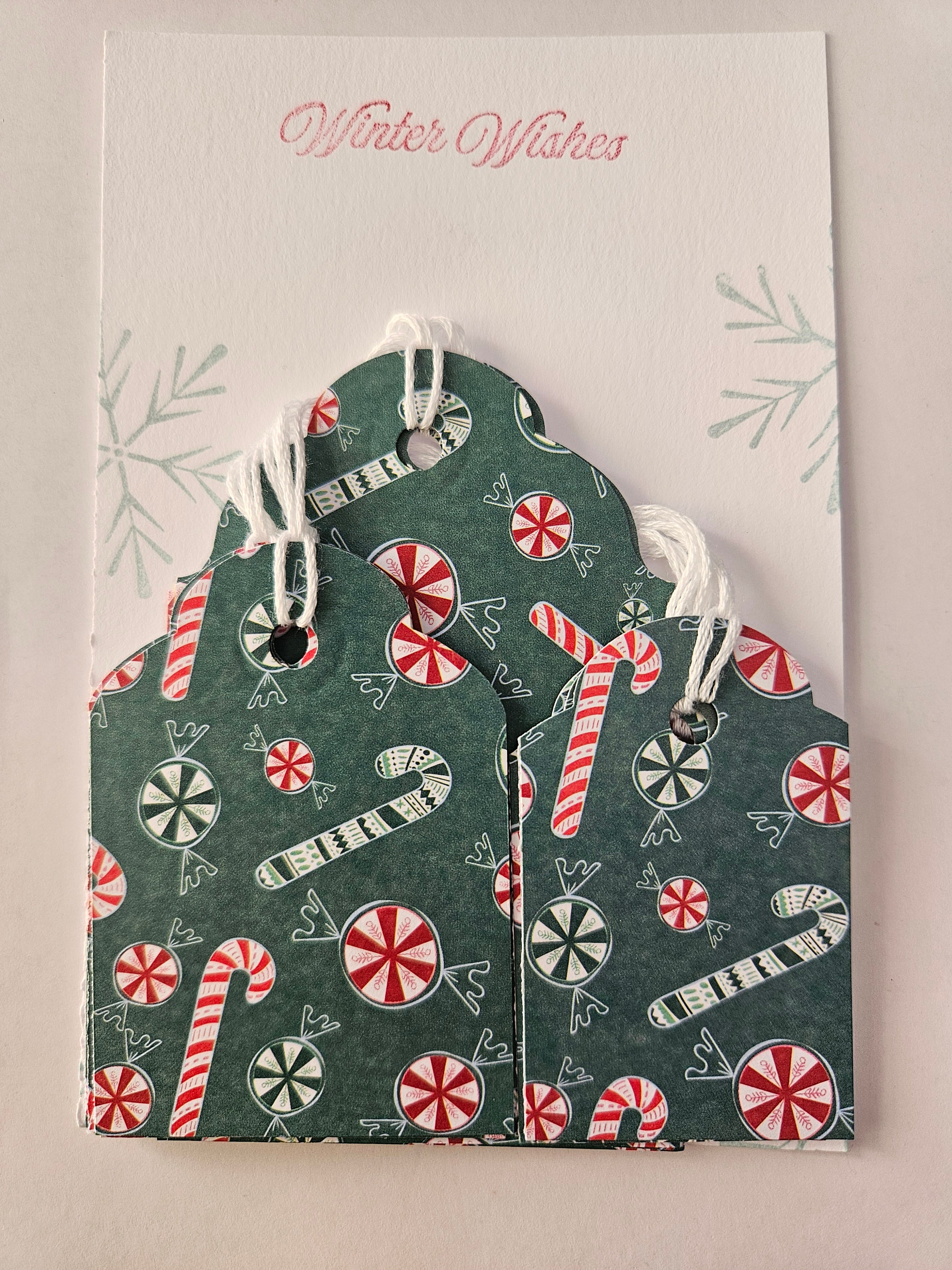 Christmas Gift Tags – Set of 12 Handmade Holiday Tags - Sweets, Trees, and Patterns