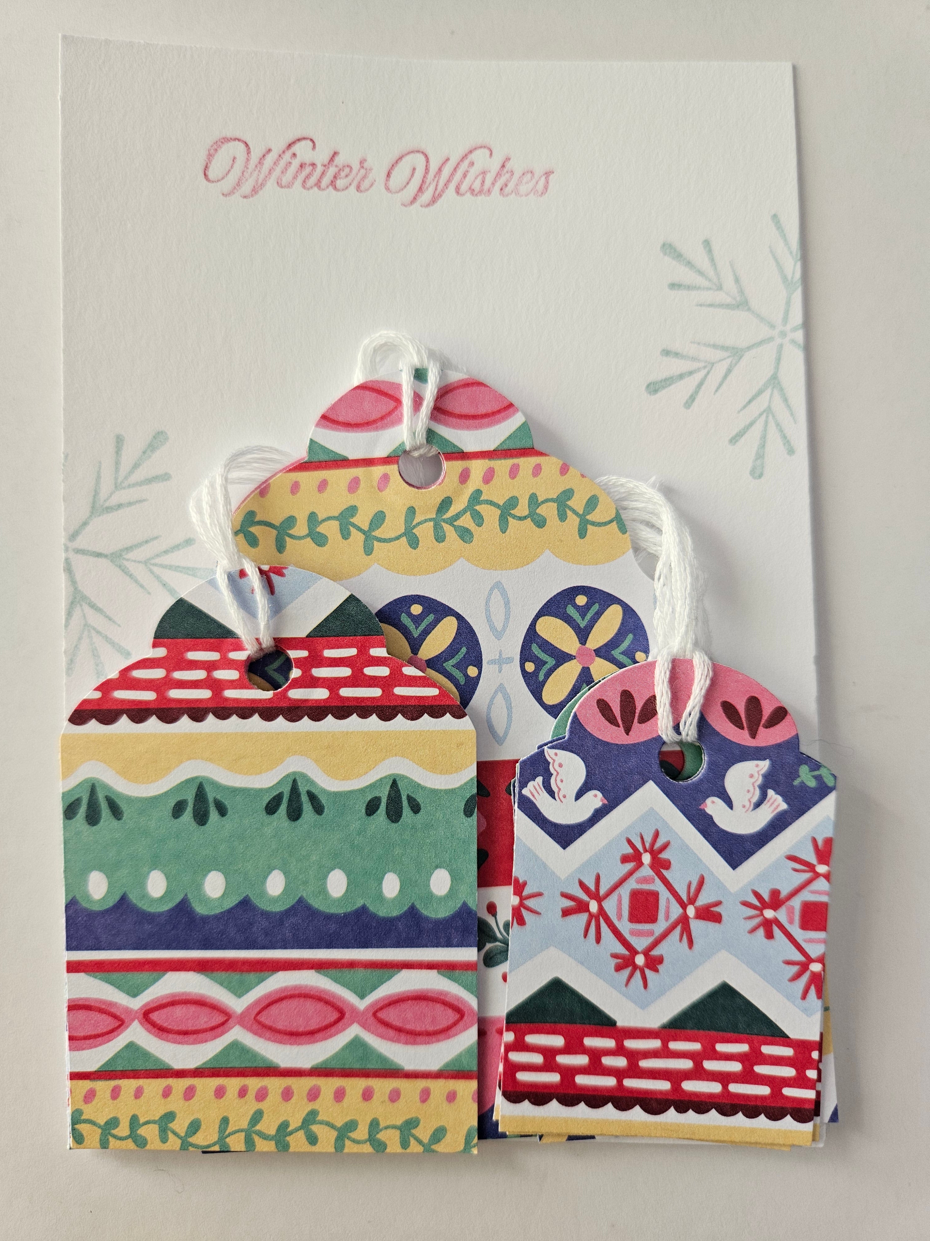 Christmas Gift Tags – Set of 12 Handmade Holiday Tags - Sweets, Trees, and Patterns