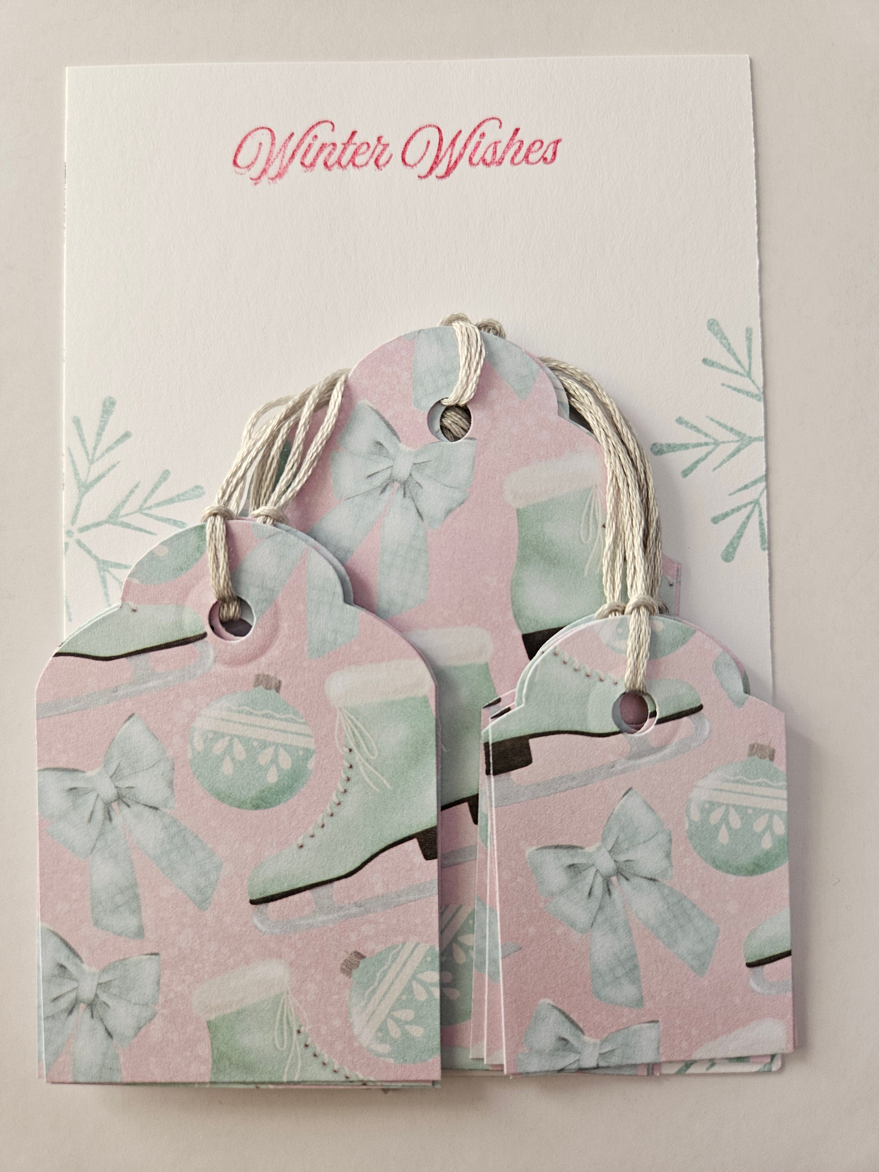 Christmas Gift Tags – Set of 12 Handmade Holiday Tags - Ornaments and Angels