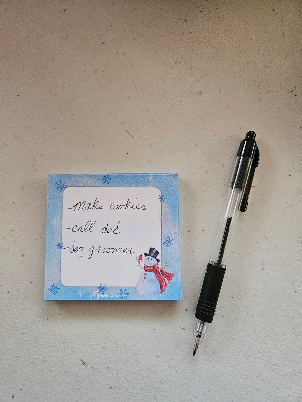 Winter Magic Snowman Memo Pad