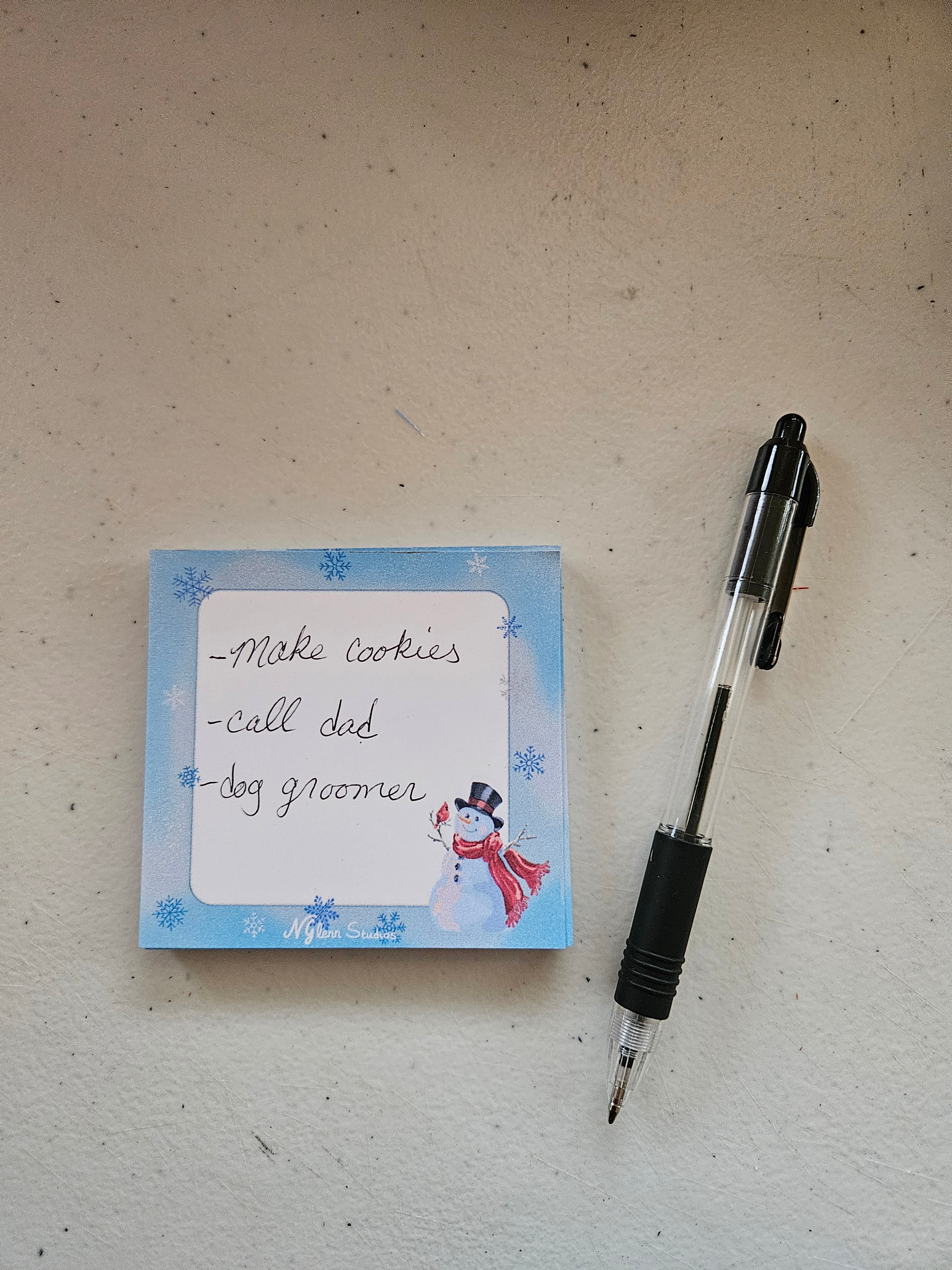 Winter Magic Snowman Memo Pad
