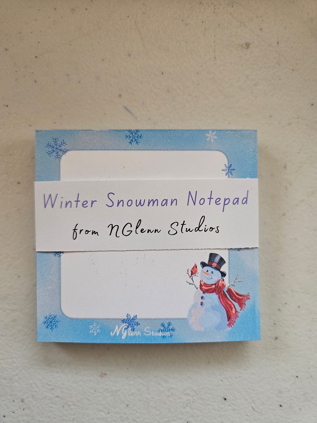 Winter Magic Snowman Memo Pad