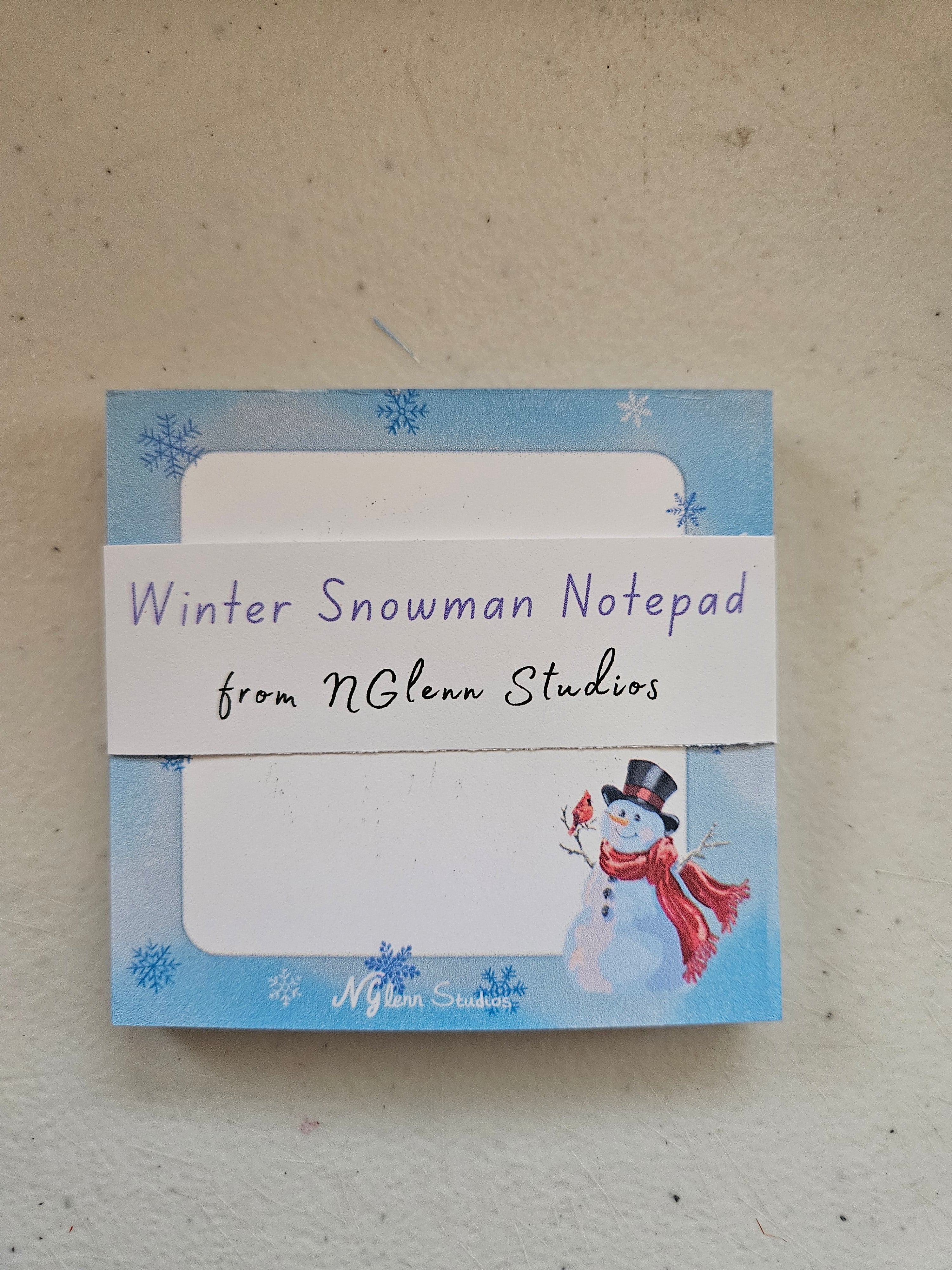 Winter Magic Snowman Memo Pad