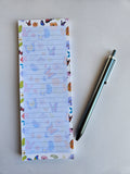 Colorful Butterflies and Flowers Lined Note Pad