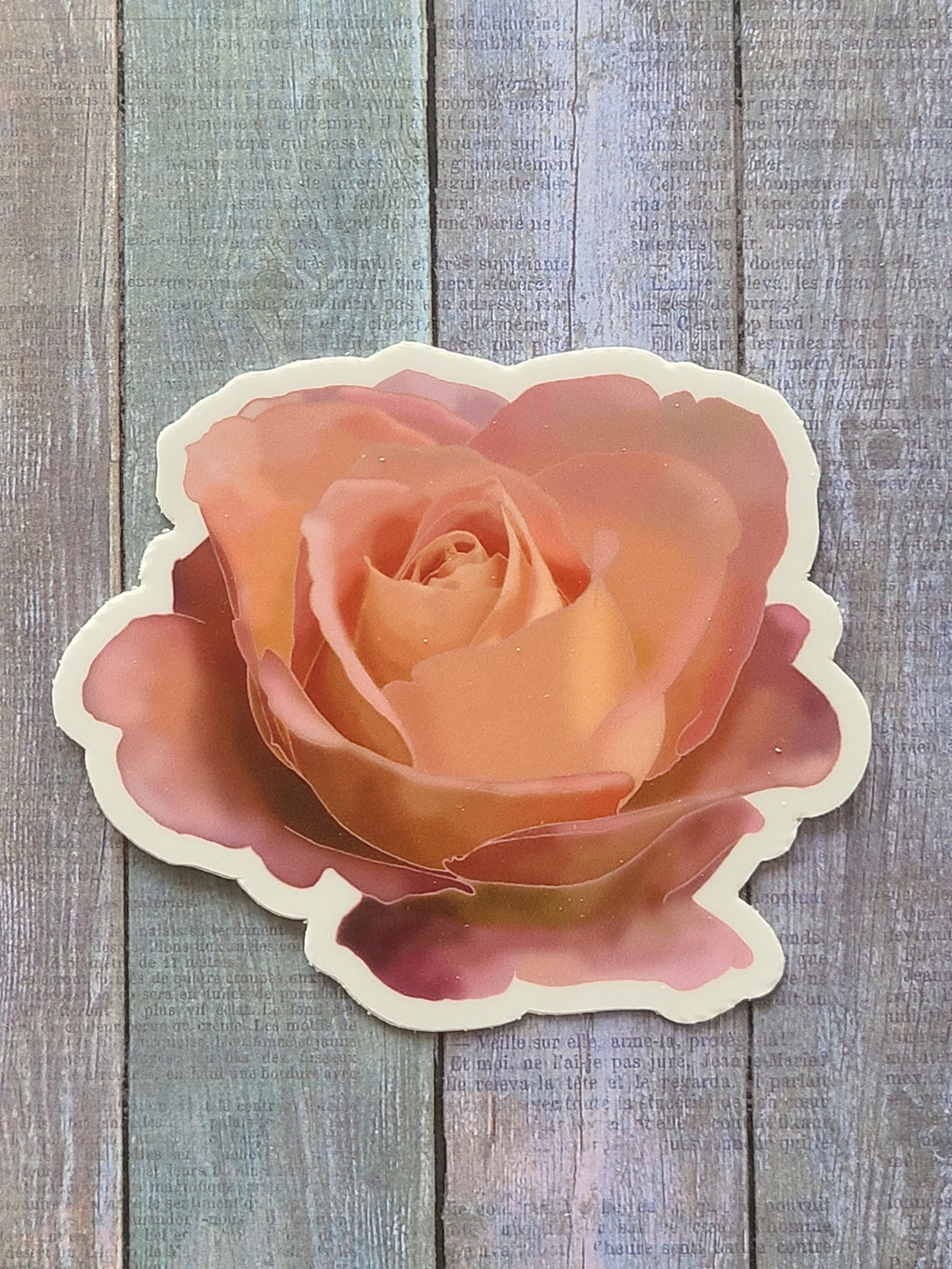 Pink Rose - Vinyl Sticker