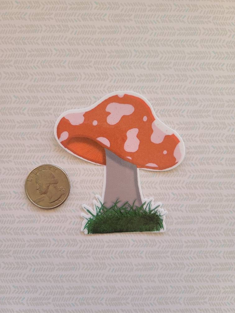 Red Cap Mushroom - Vinyl Sticker
