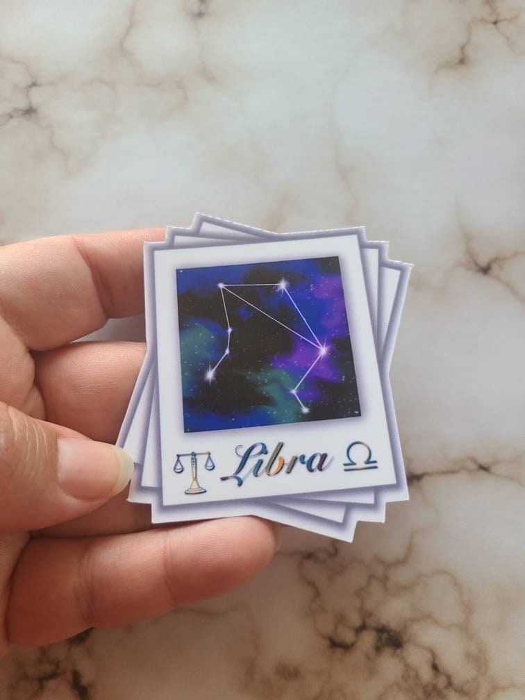 Libra Zodiac Constellation - Vinyl Sticker