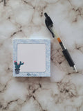 Prickly Pear Succulent Memo Pad