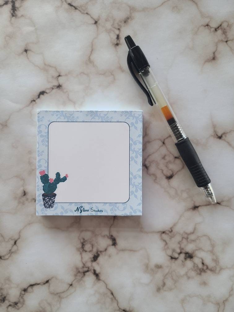 Prickly Pear Succulent Memo Pad
