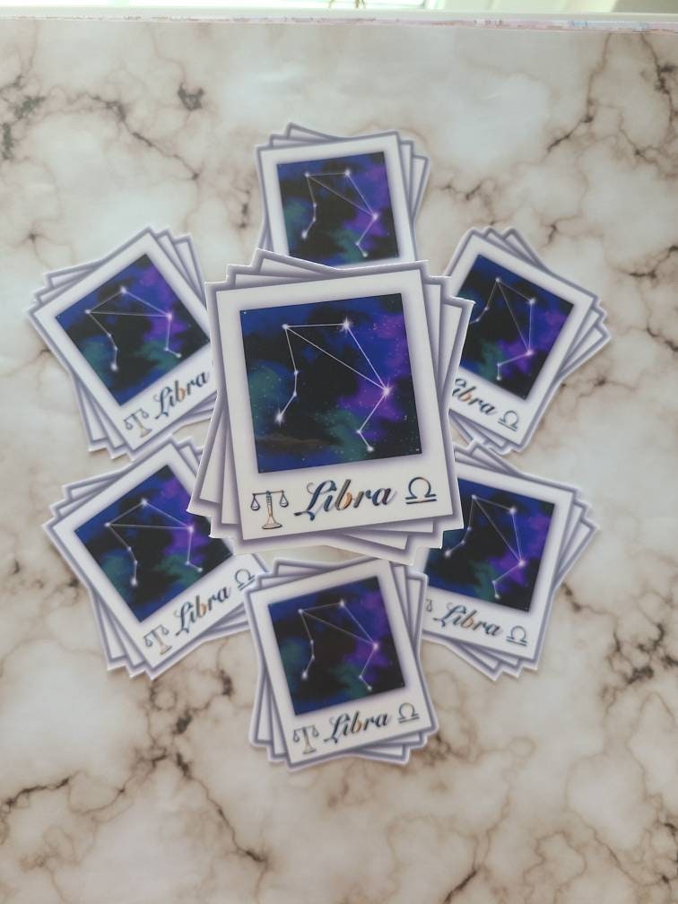 Libra Zodiac Constellation - Vinyl Sticker