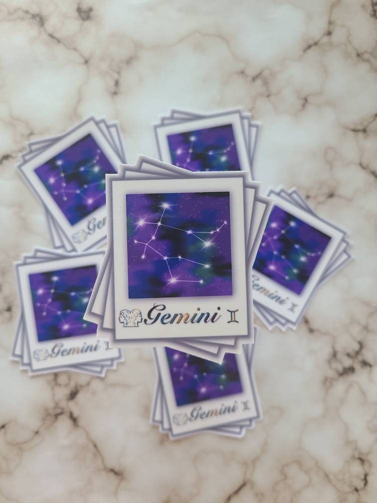 Gemini Zodiac Constellation - Vinyl Sticker