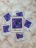 Gemini Zodiac Constellation - Vinyl Sticker
