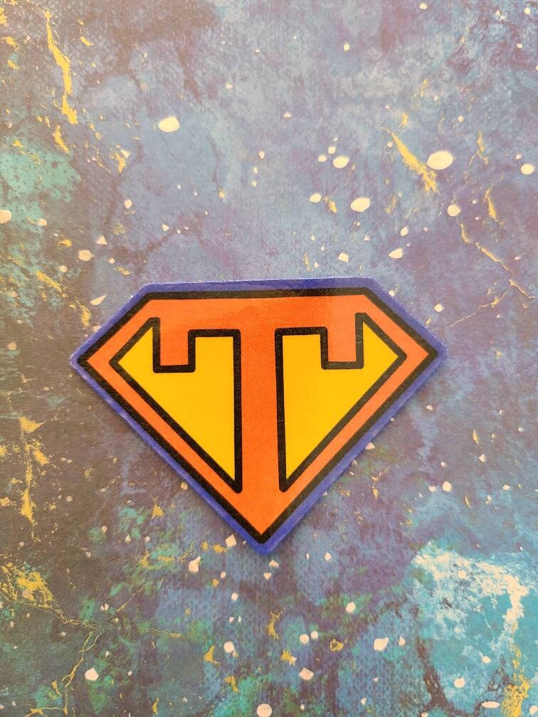 Superhero Teacher Badge -  Vinyl Sticker