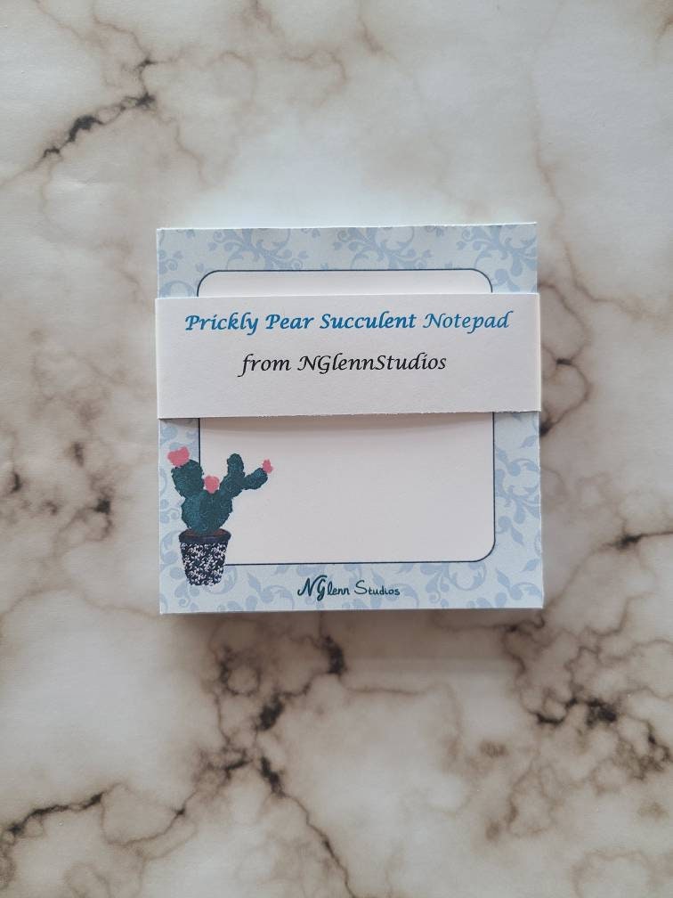 Prickly Pear Succulent Memo Pad