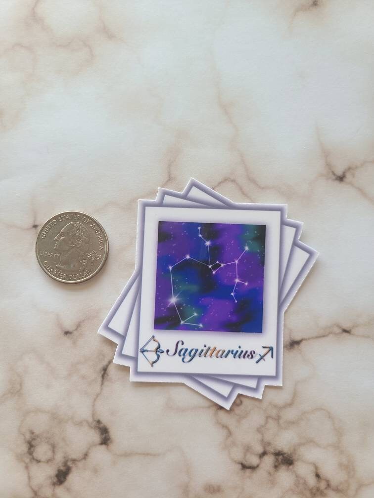 Sagittarius Zodiac Constellation - Vinyl Sticker